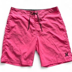 Hurley Men's Bright Pink Board Shorts